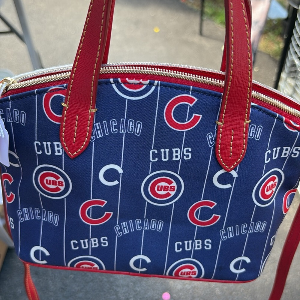 Dooney & Bourke Cubs Blue and Red Satchel - Picture 3 of 4